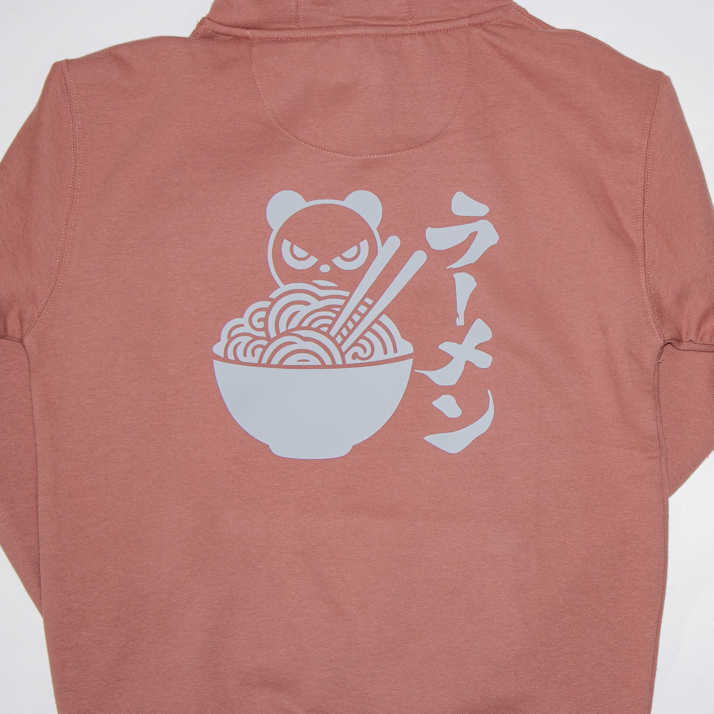 Cozy Panda Ramen Hoodie (Dusty Rose)