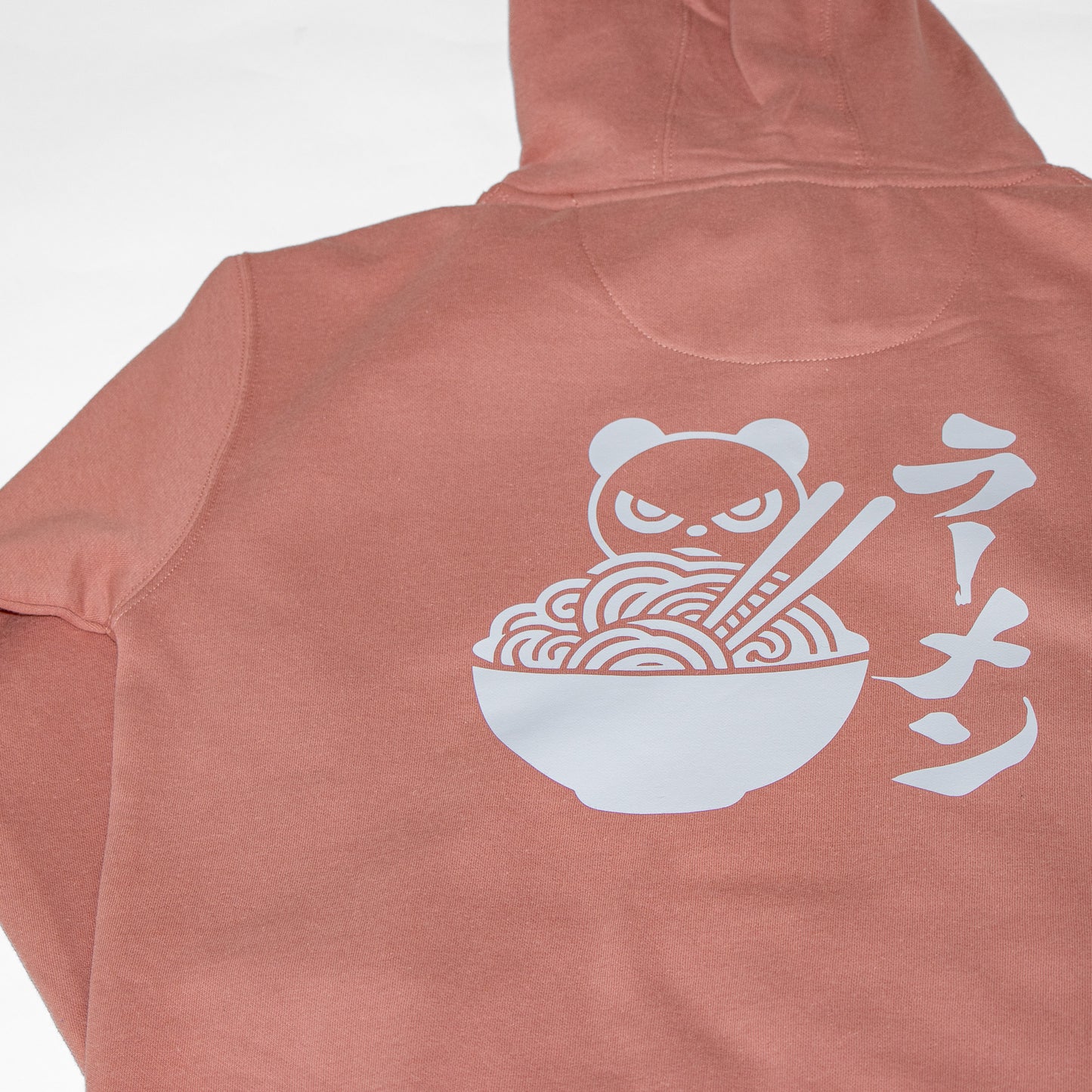 Cozy Panda Ramen Hoodie (Dusty Rose)