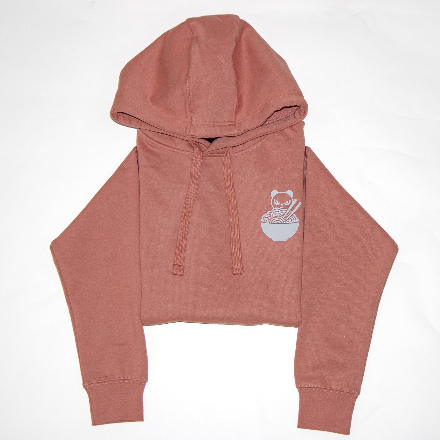 Cozy Panda Ramen Hoodie (Dusty Rose)