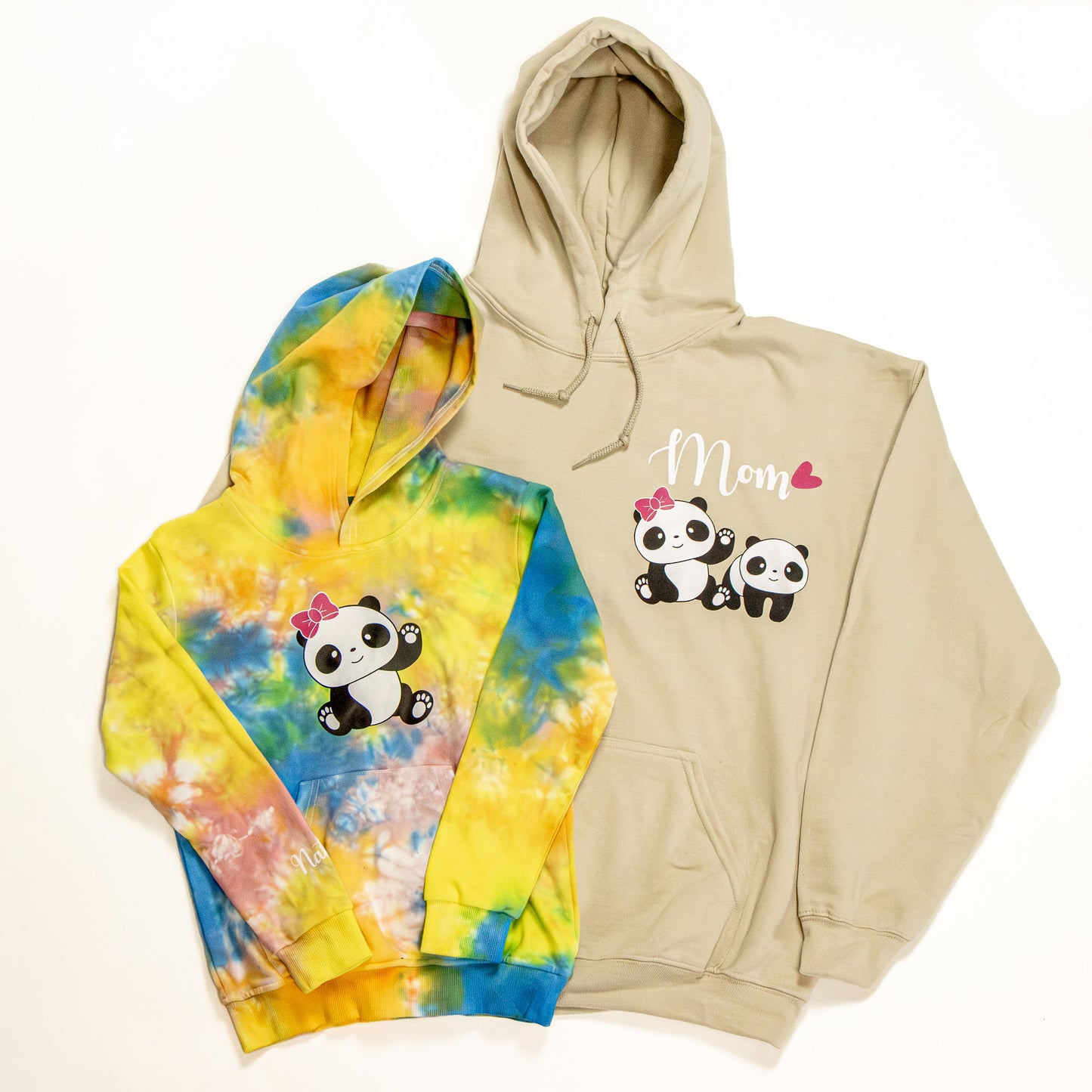Mom and Daughter Panda Hoodie