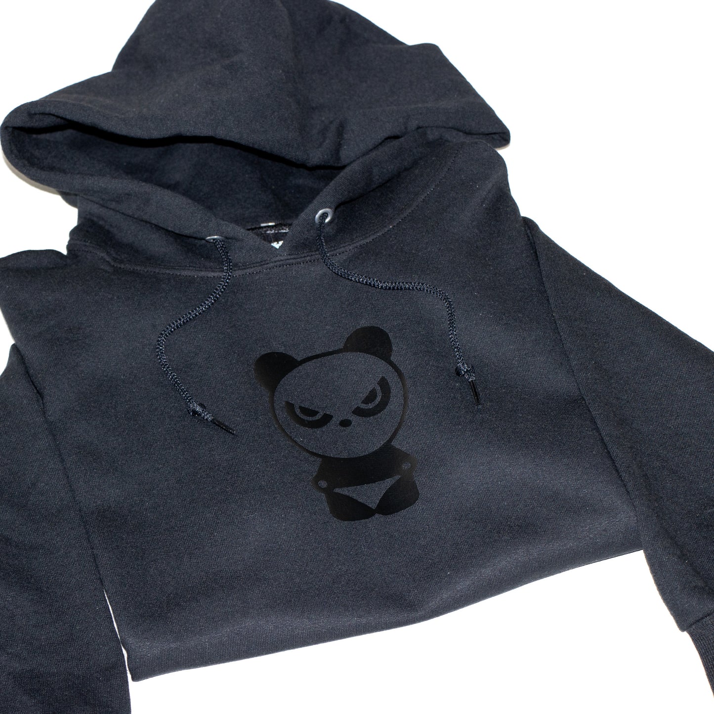 Black on Black Team Panda Japanese Inspired Hoodie