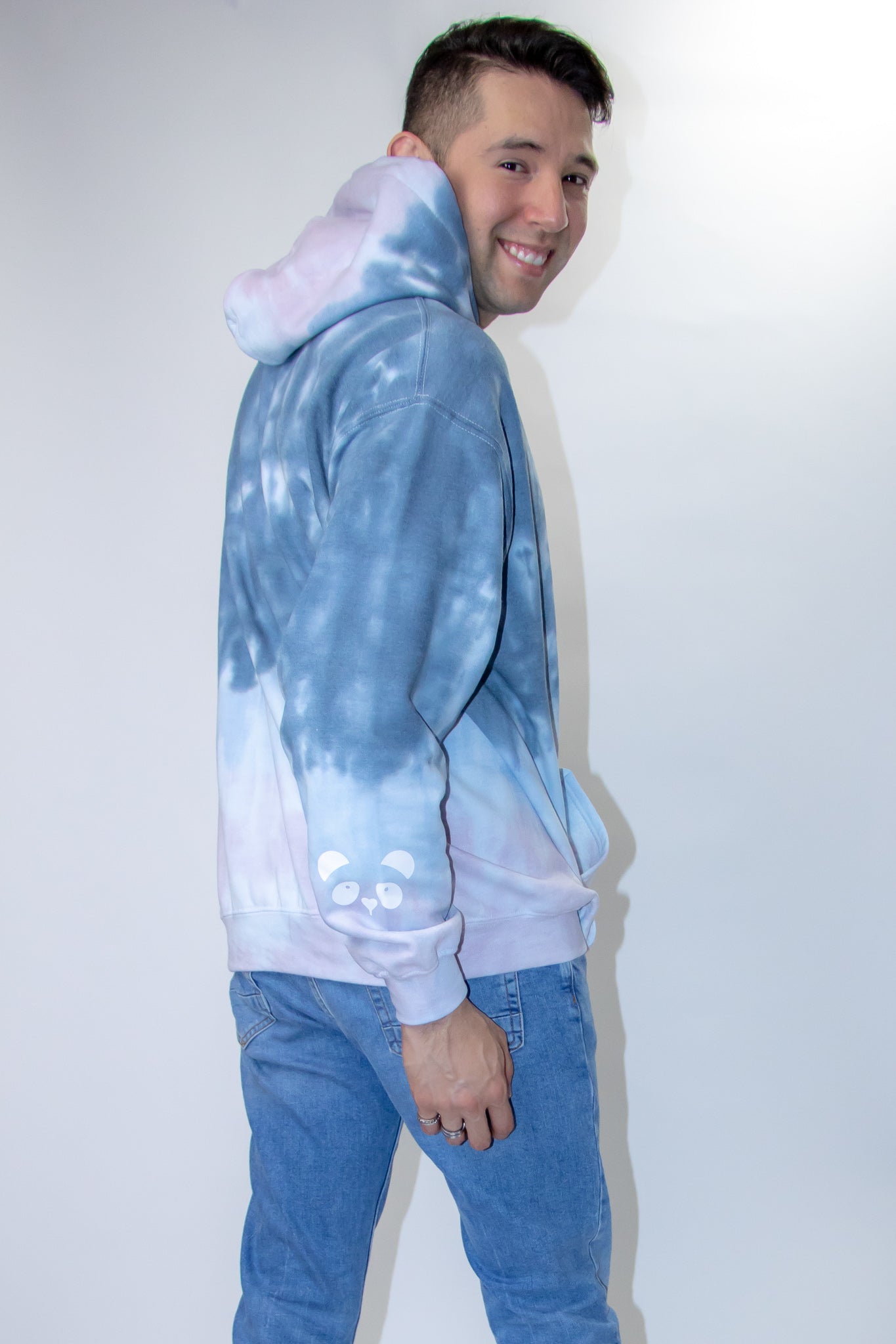 Team Panda Logo Hoodie (Navy Blue, Sky Blue, Rose Pink)