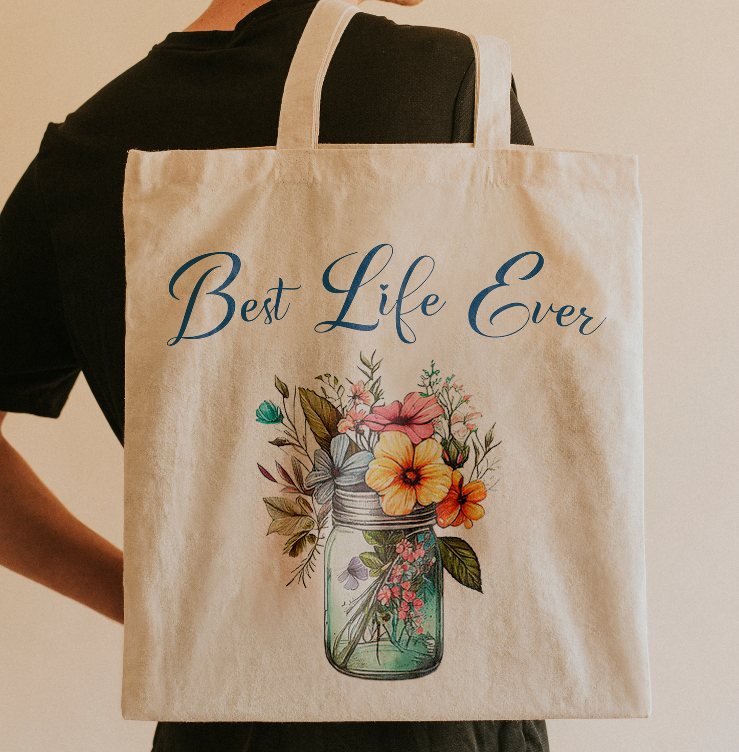 Canvas Tote Bag - Best Live Ever JW