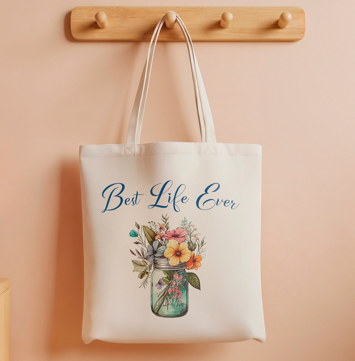 Canvas Tote Bag - Best Live Ever JW