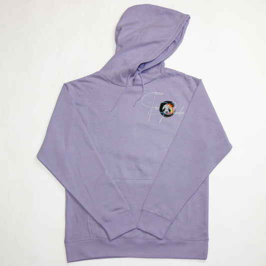 Cozy Escape Team Panda Fleece Hoodie (Lavender)