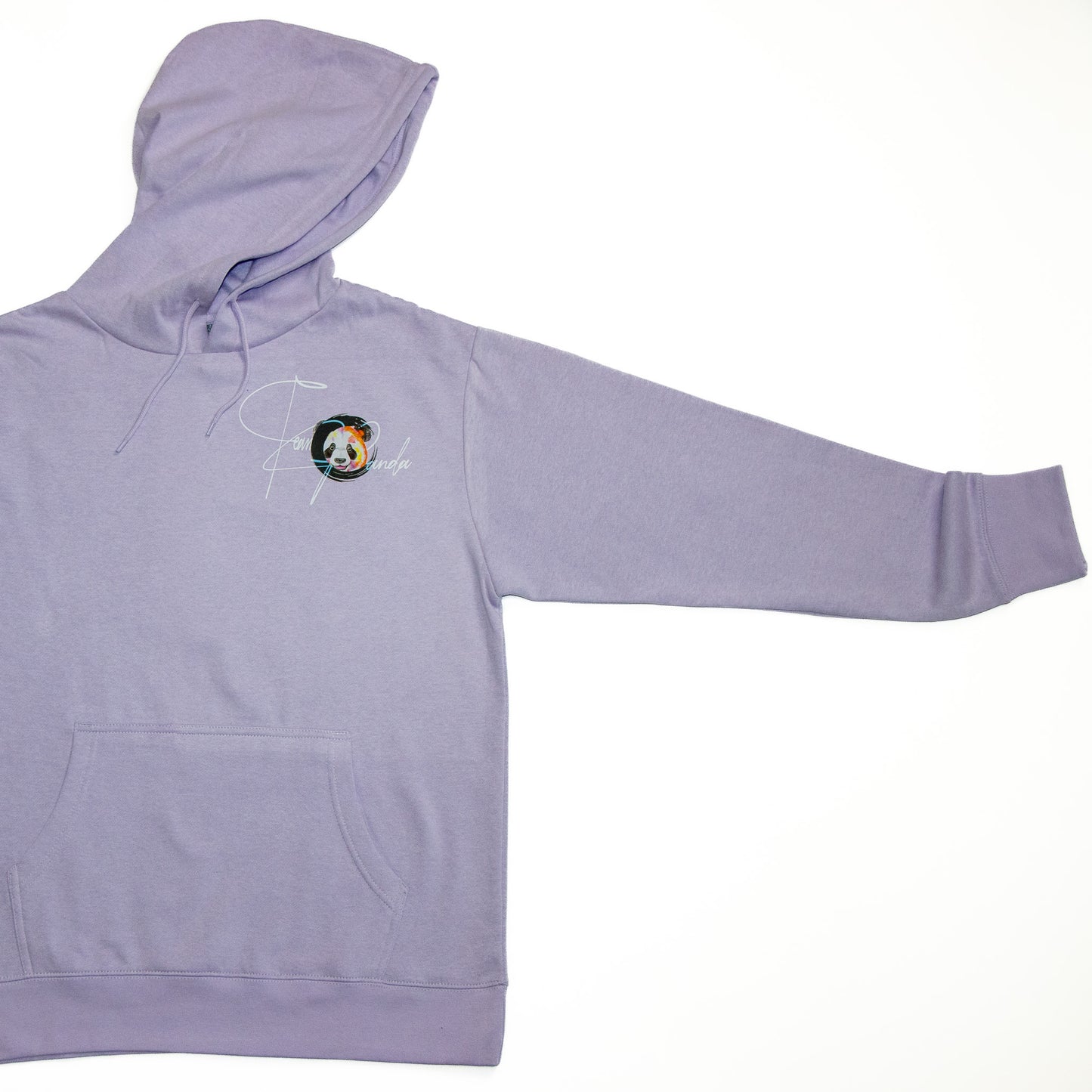 Cozy Escape Team Panda Fleece Hoodie (Lavender)