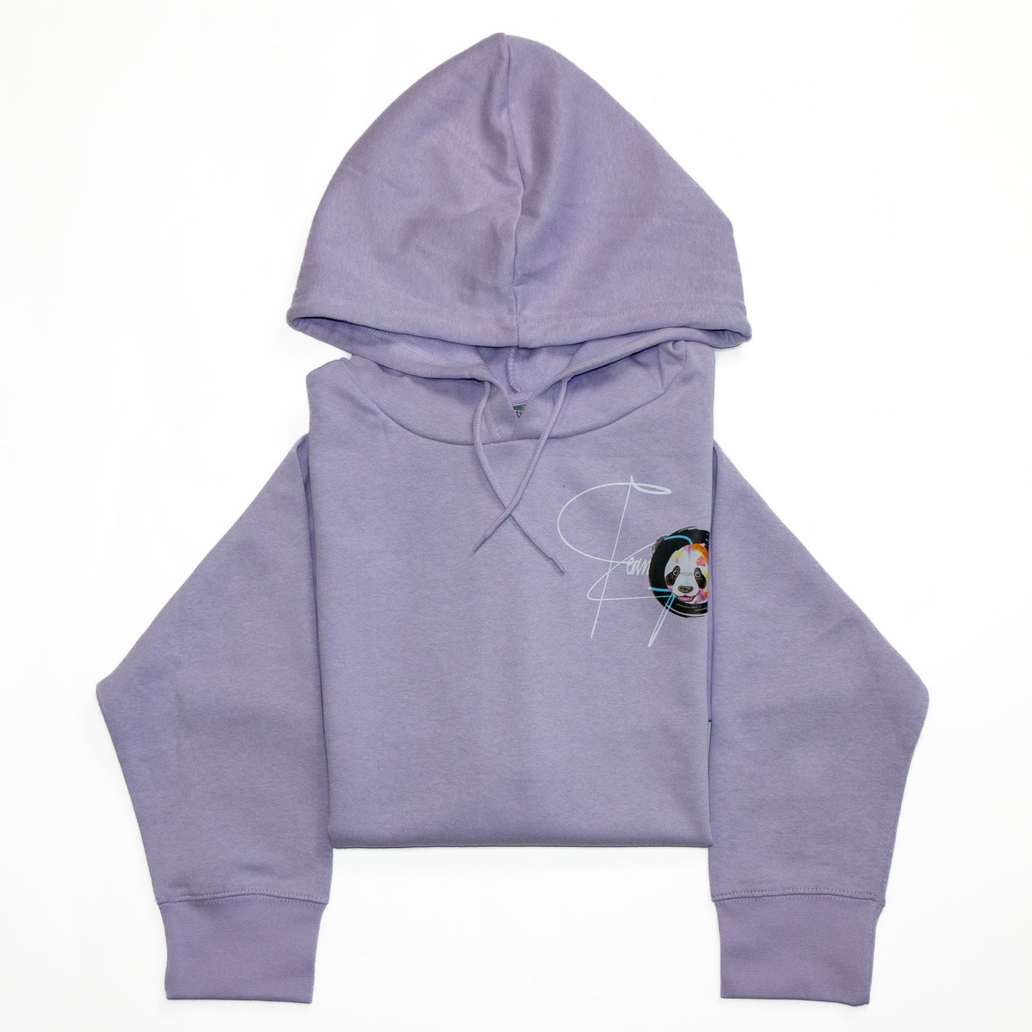 Cozy Escape Team Panda Fleece Hoodie (Lavender)