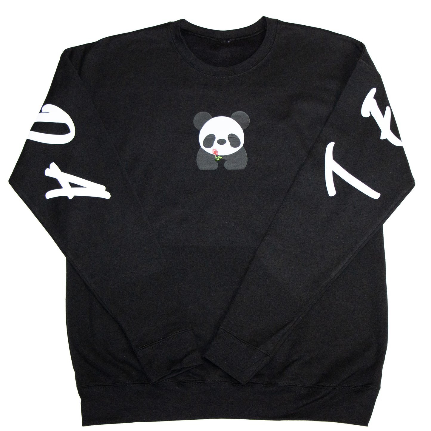 Crewneck Black Team Panda Street Sweater