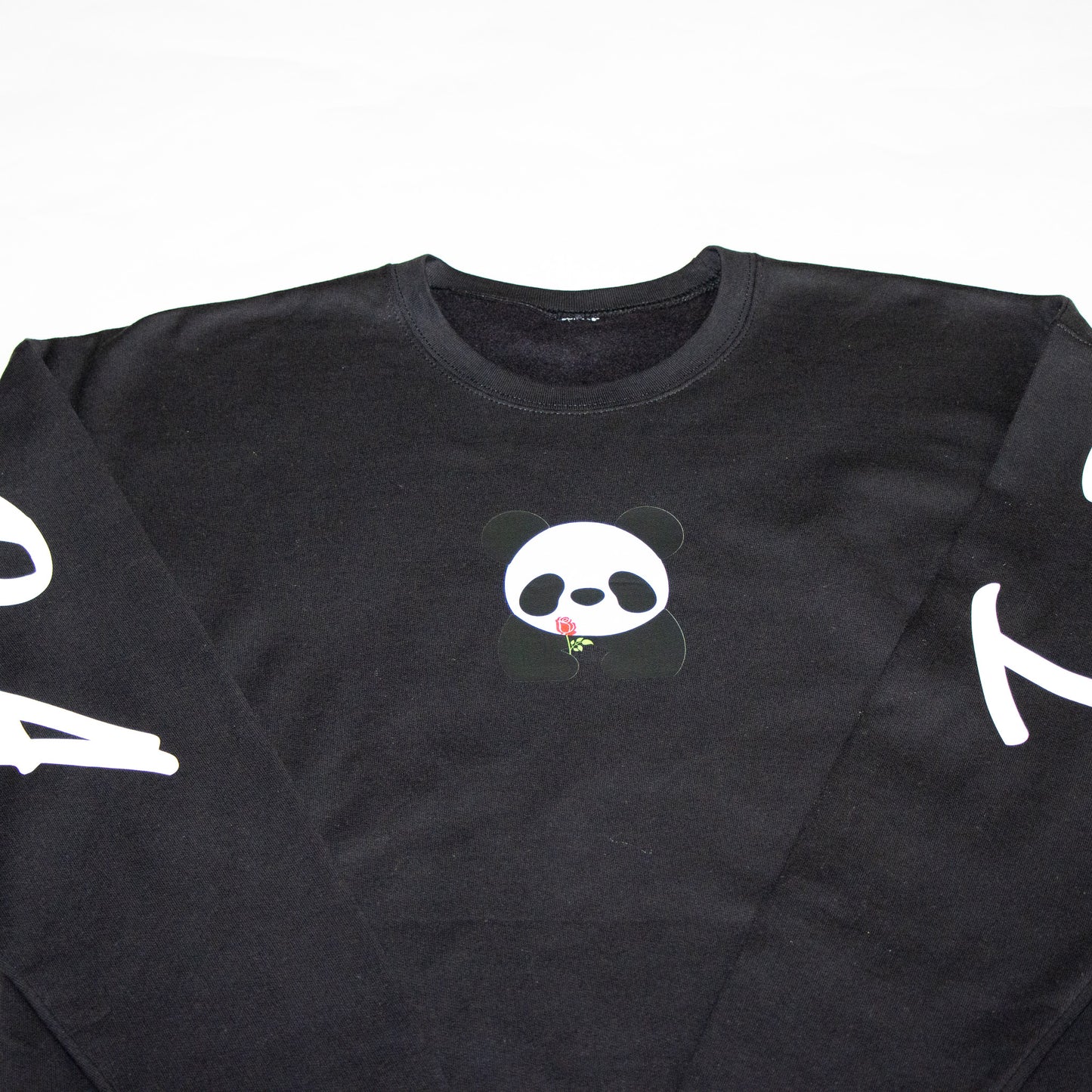 Crewneck Black Team Panda Street Sweater