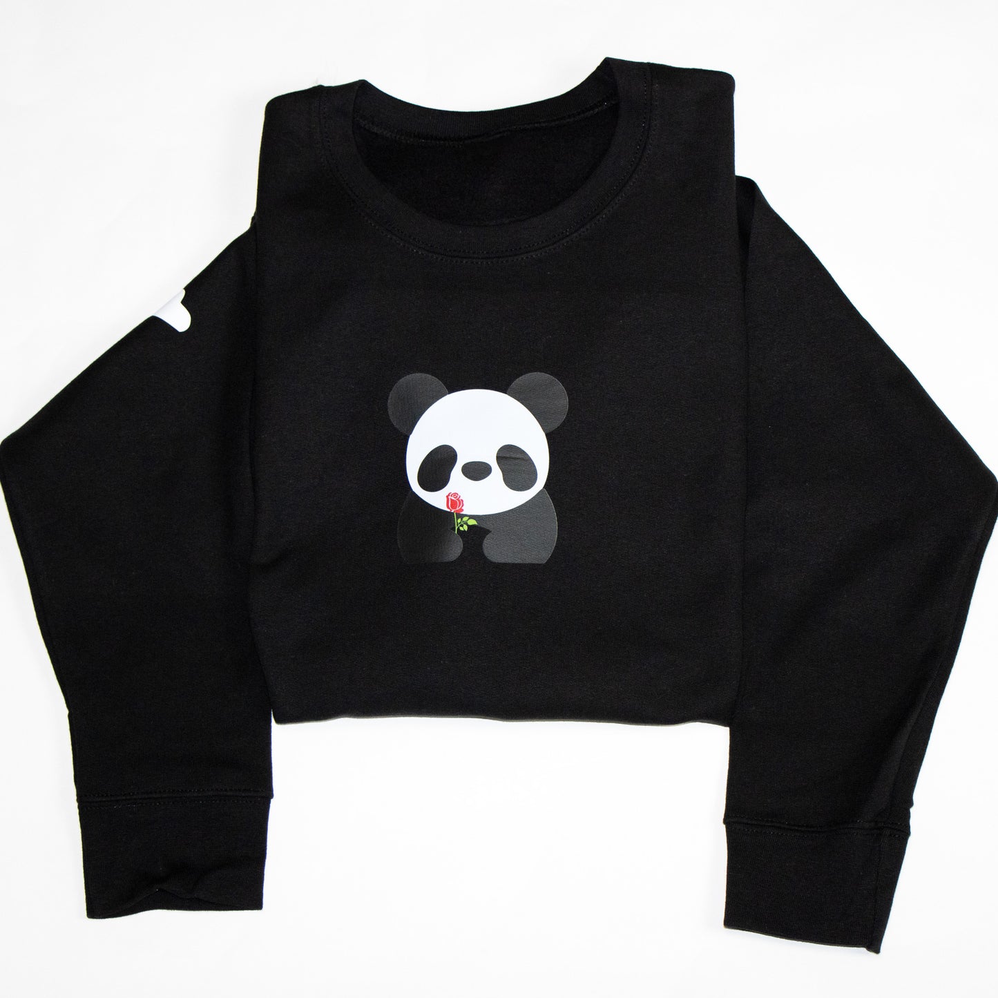 Crewneck Black Team Panda Street Sweater