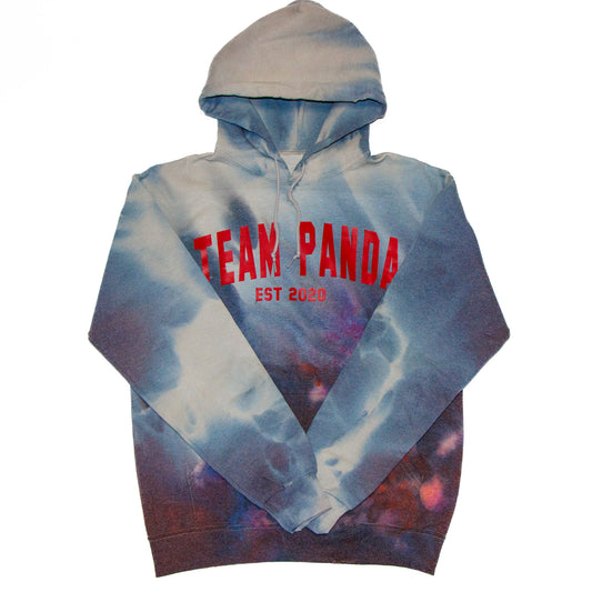 One-of-a-kind Team Panda distressed Hoodie