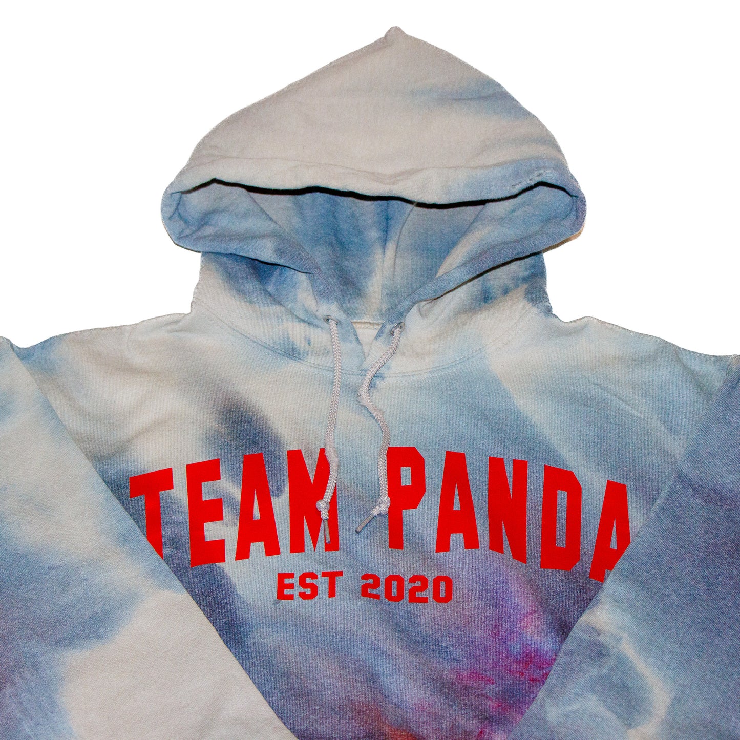 One-of-a-kind Team Panda distressed Hoodie