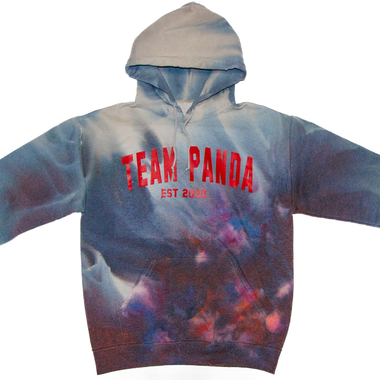 One-of-a-kind Team Panda distressed Hoodie