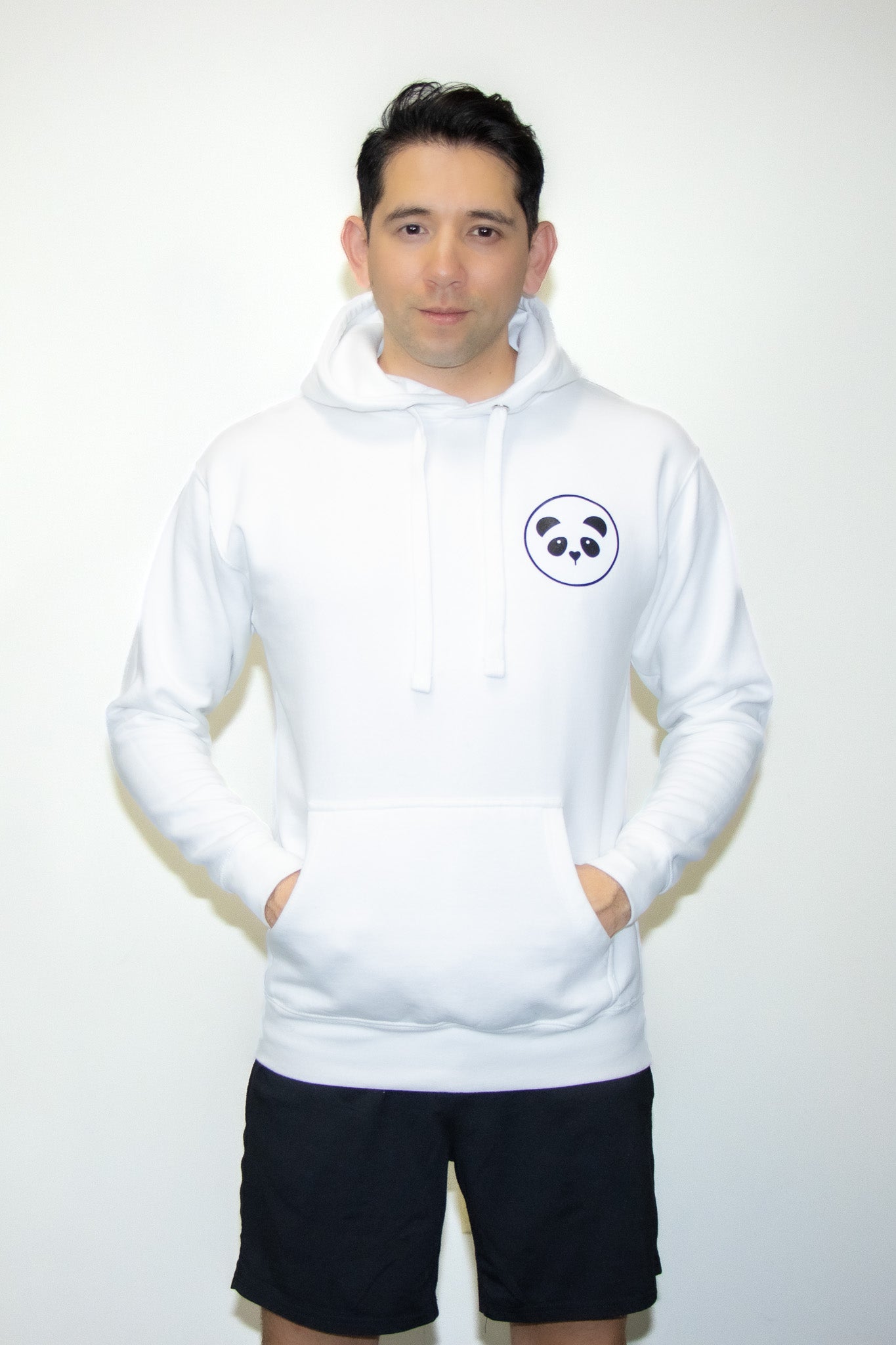 White Panda logo pullover sweater