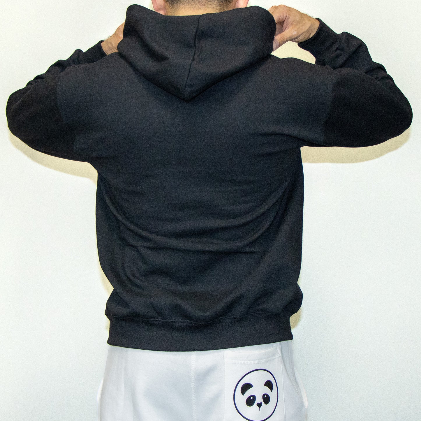 Comfy Cotton Polyester blend Hoodie (Black and white)