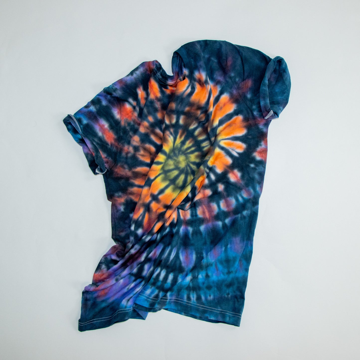 Dark Rainbow Tie Dye - Team Panda Short sleeve t-shirt