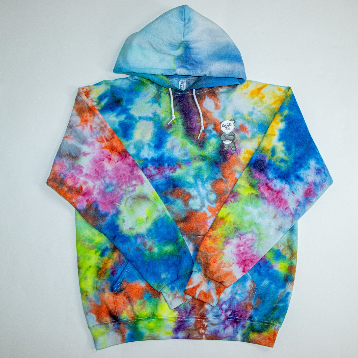 Tie Dye Panda Pullover Hoodie