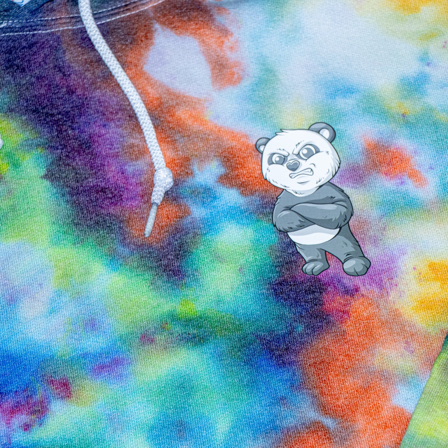 Tie Dye Panda Pullover Hoodie