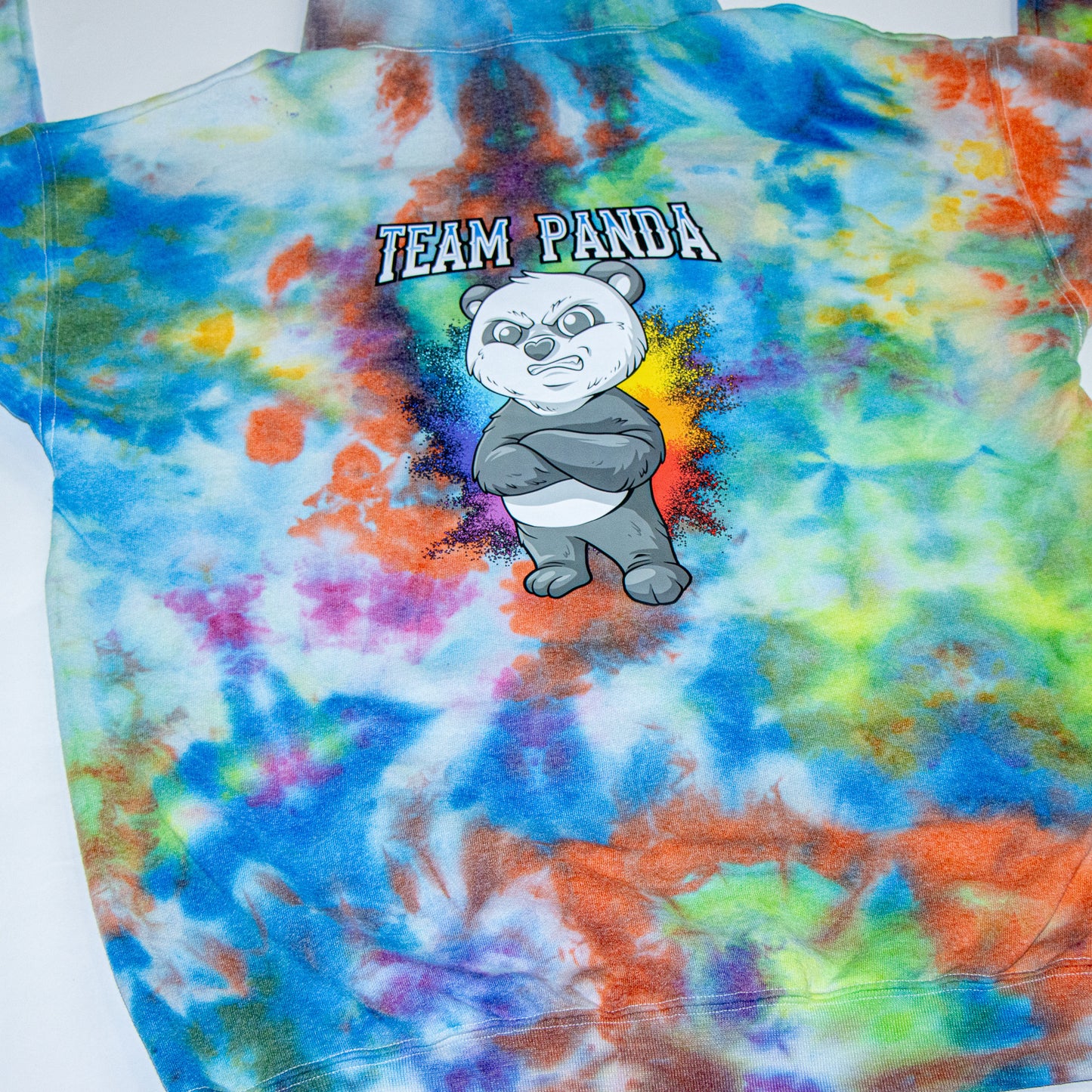 Tie Dye Panda Pullover Hoodie