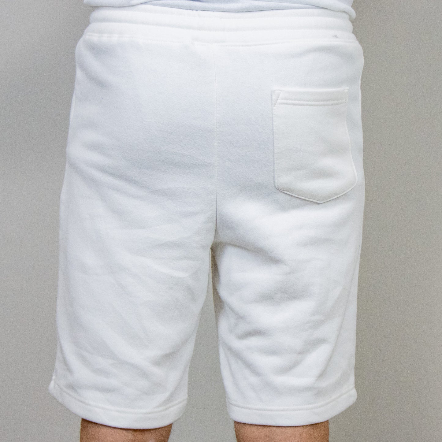 White Team Panda Shorts (Block Logo)