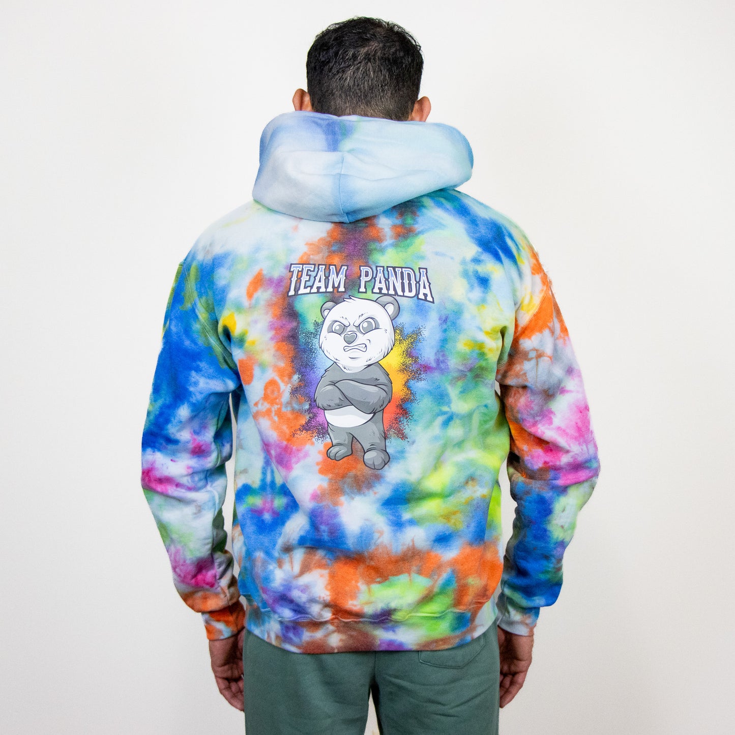 Tie Dye Panda Pullover Hoodie