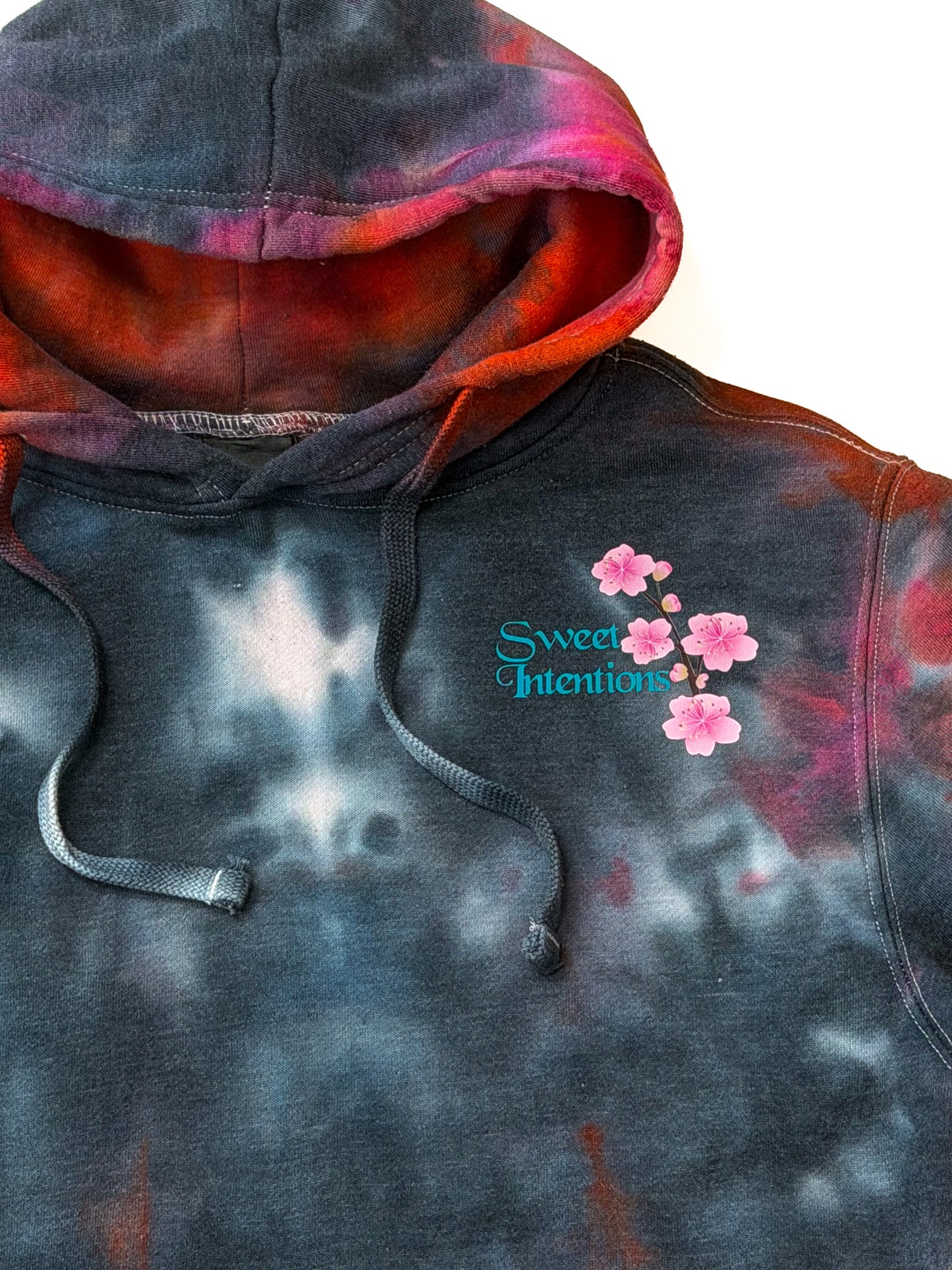 Sweet Intentions multi color tie dye hoodie (One of a Kind)