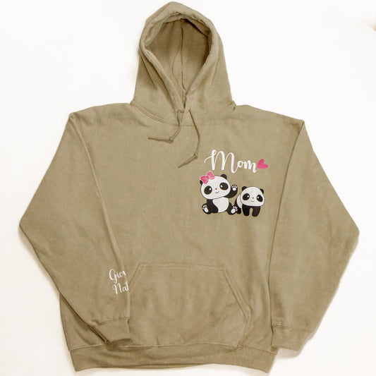 Mom and Daughter Panda Hoodie