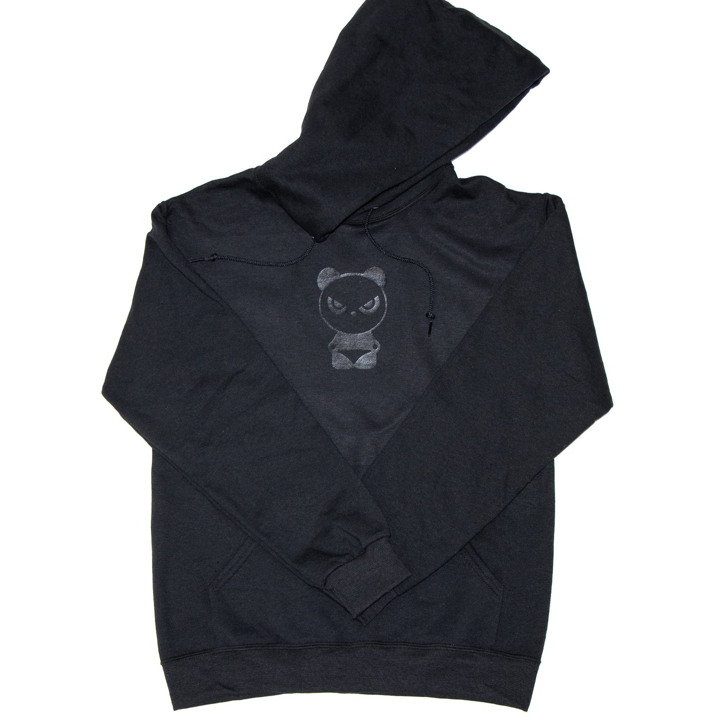 Black on Black Team Panda Japanese Inspired Hoodie