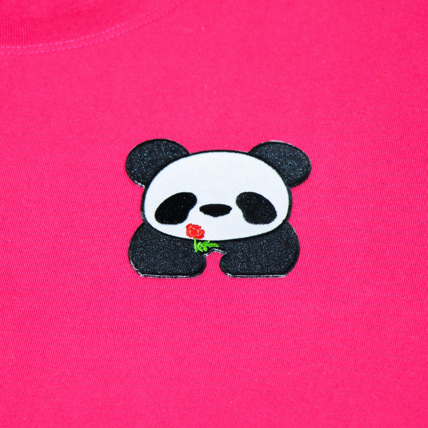 Heavyweight boxy panda embroidered t-shirt