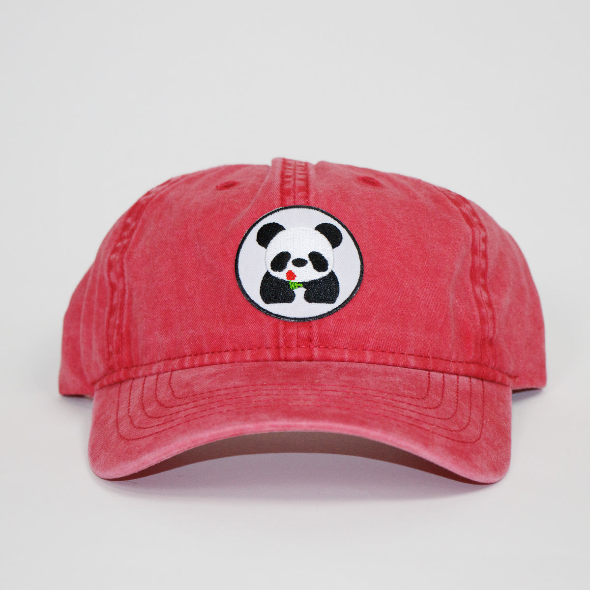 Women\'s Embroidery Adjustable Washed Distressed Casual Trucker Hat Panda Hand Painted Panda Hat.bear, Hearts & Florals Hat.leather  main image 3