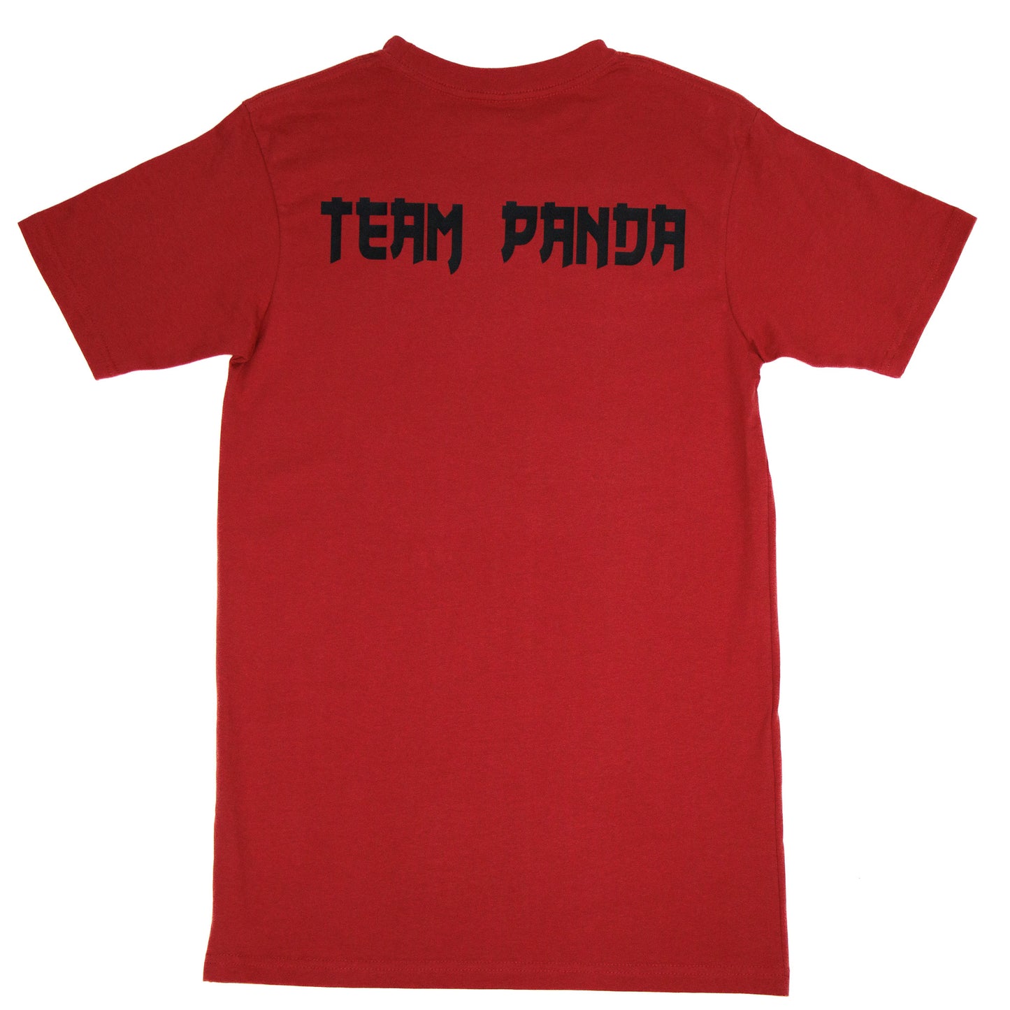 Ram t-shirt panda bear eating ramen (Cardinal Red)