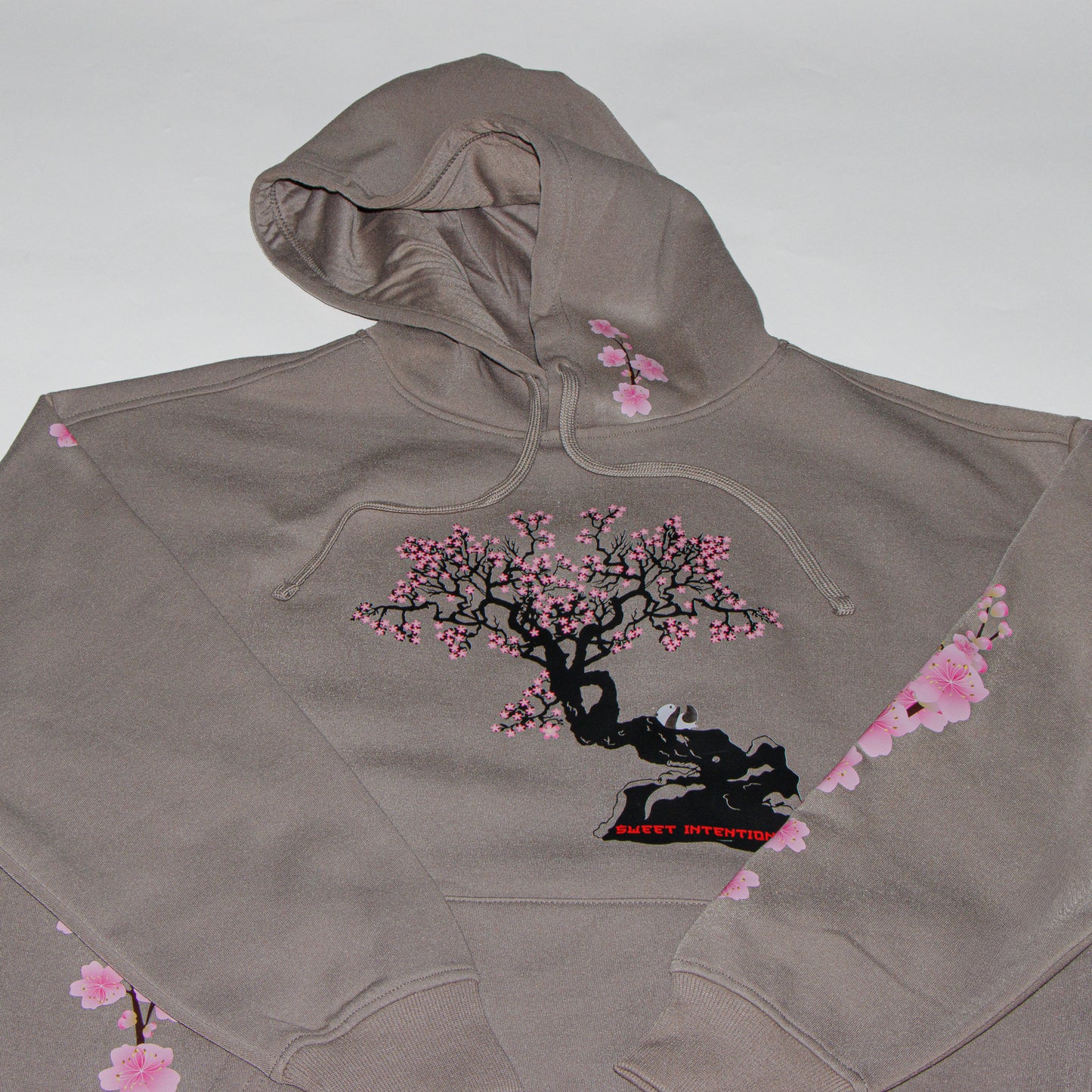 Blane Hoodie cherry blossom tree with accents