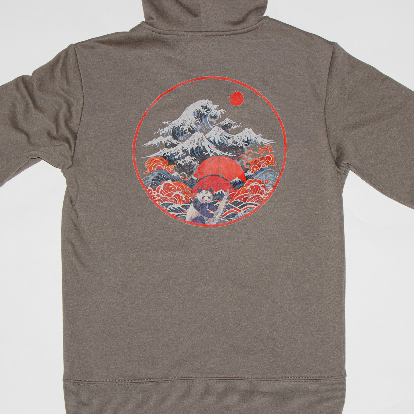 Zane Surffing Panda Comfy Hoodie (Zipper)