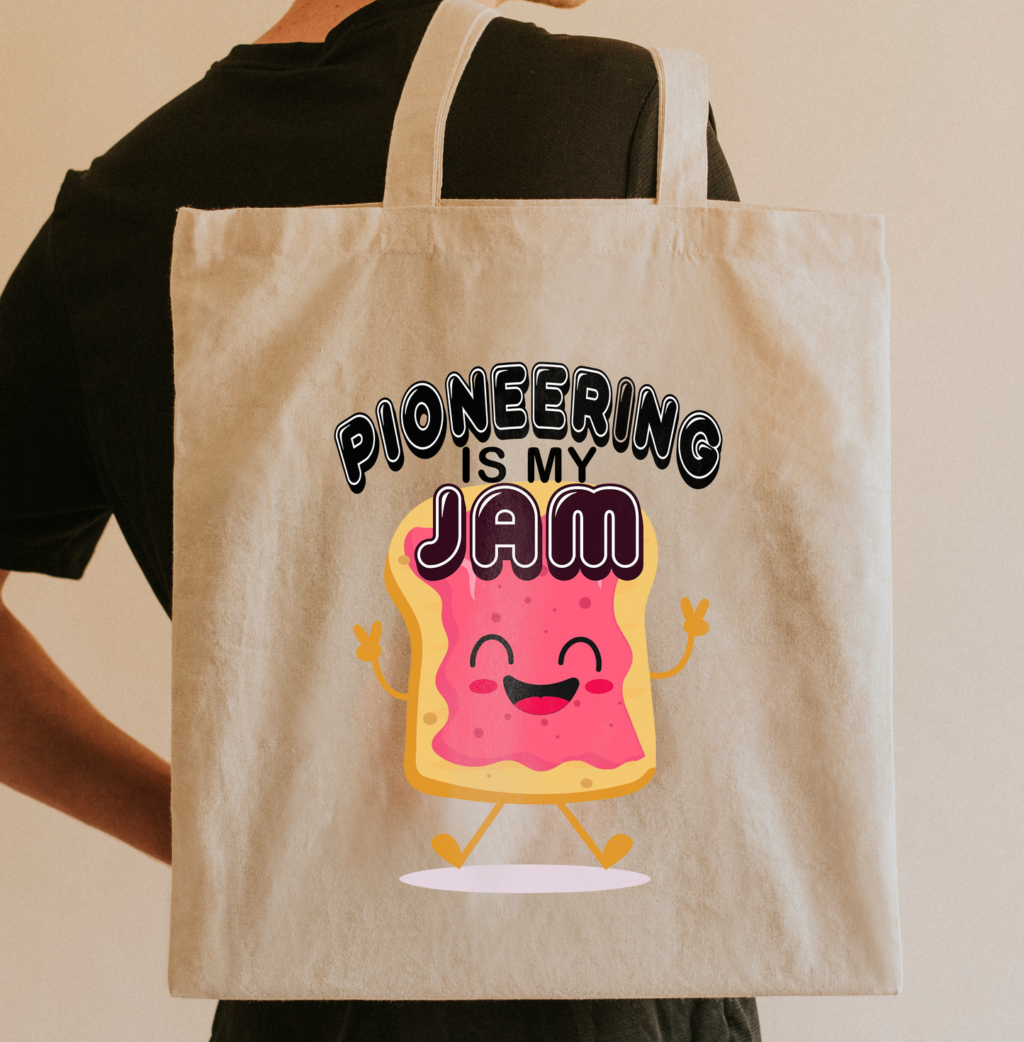 Canvas Tote Bag - Pioneering is my Jam JW