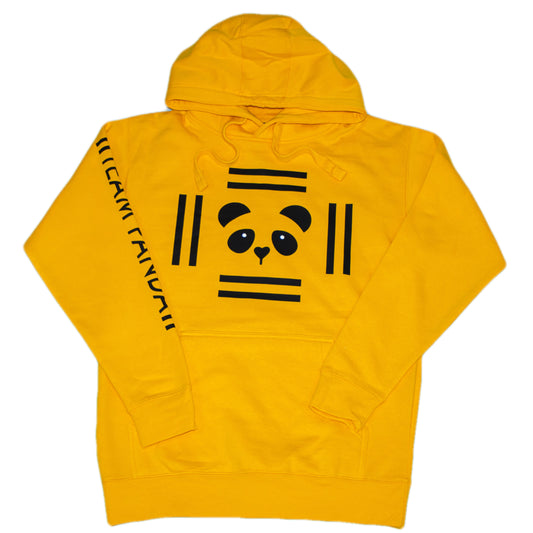 Pullover Team Panda Graphic Hoodie (Sun Yellow)