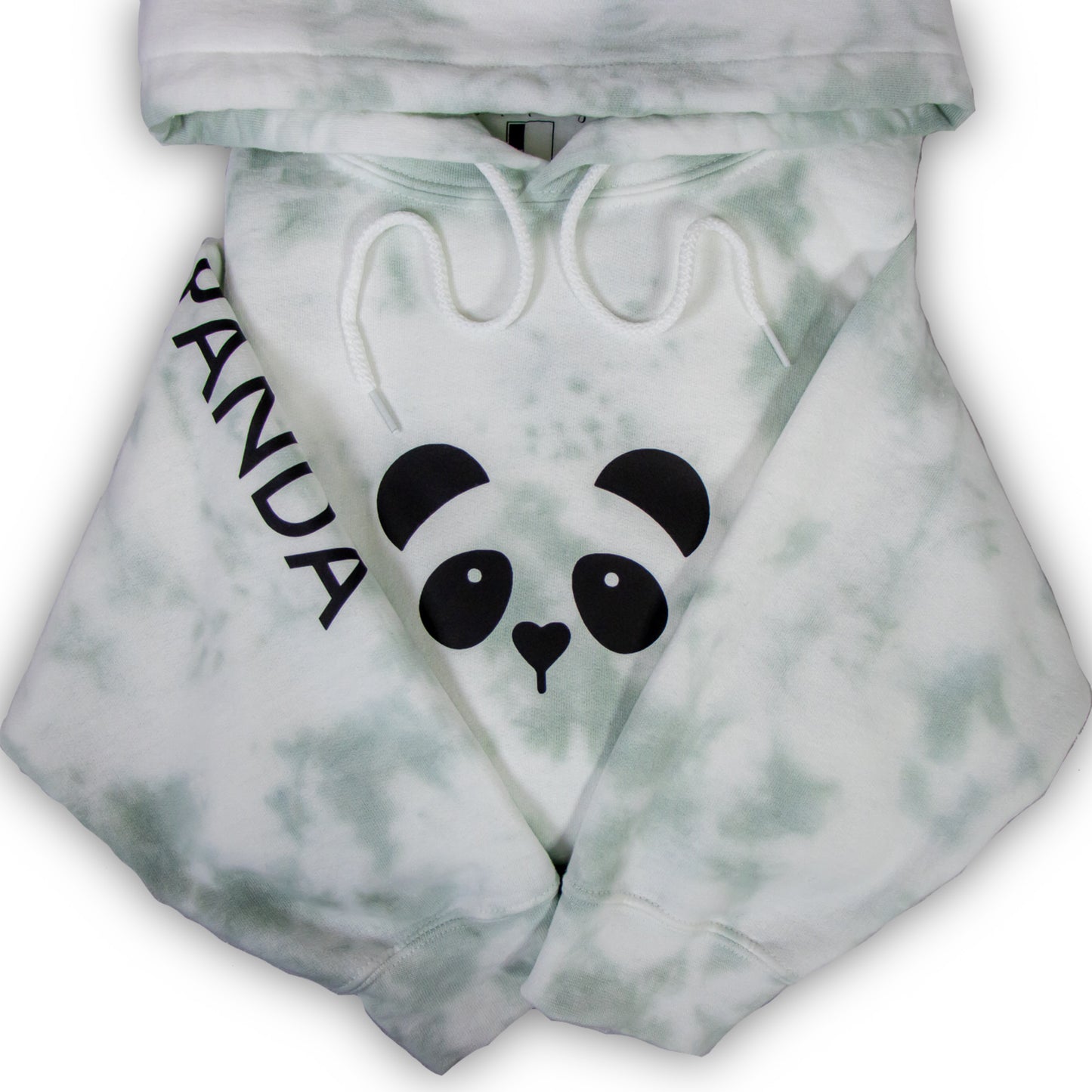 Panda Tie Dye Hoodie (Sage Green)