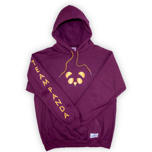 Gold Panda Hoodie (Maroon)