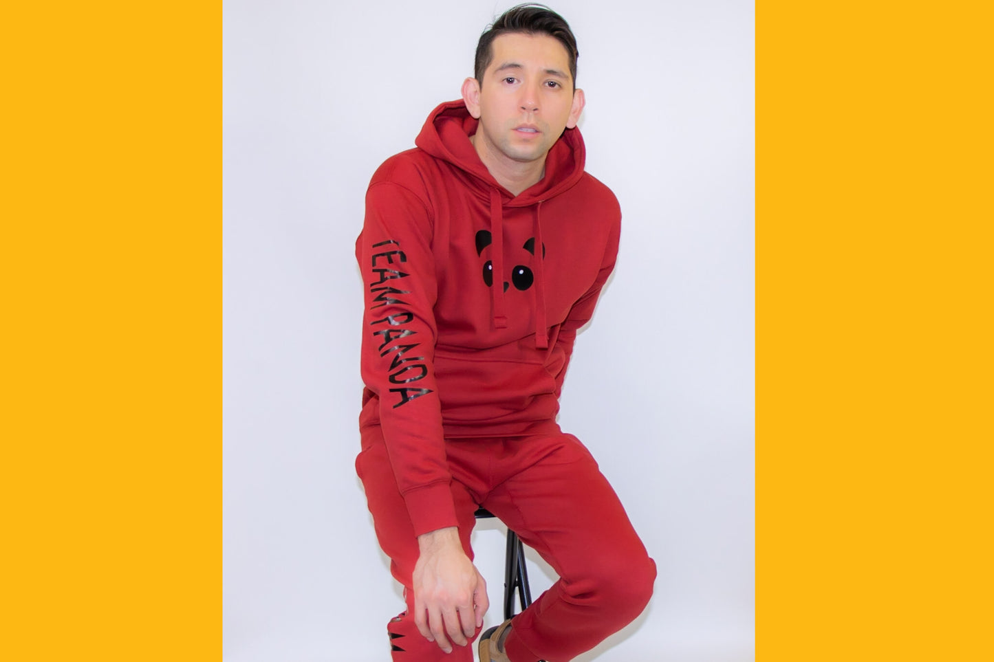 Team Panda Hoodie (Red/Black)