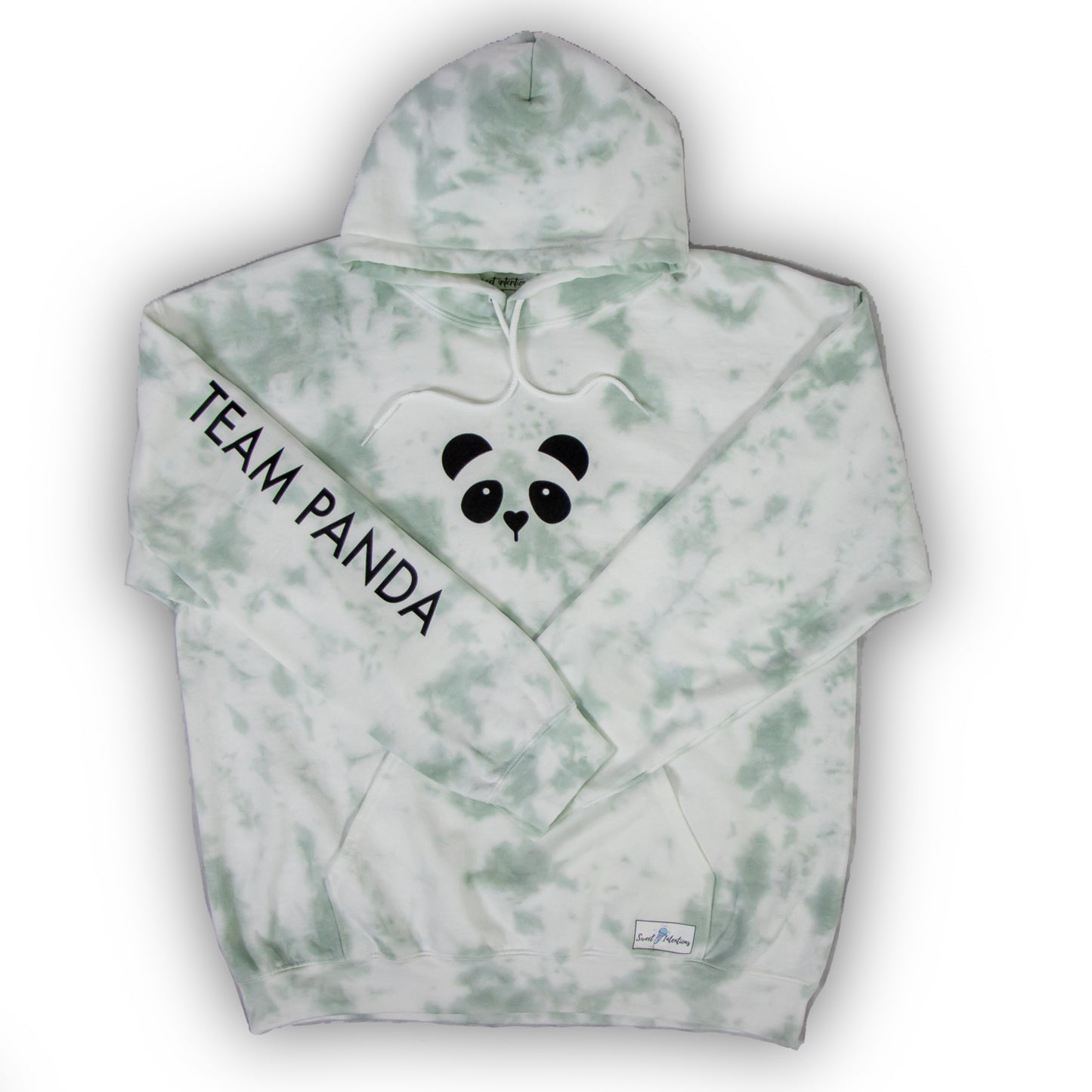 Panda Tie Dye Hoodie (Sage Green)