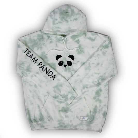 Panda Tie Dye Hoodie (Sage Green)