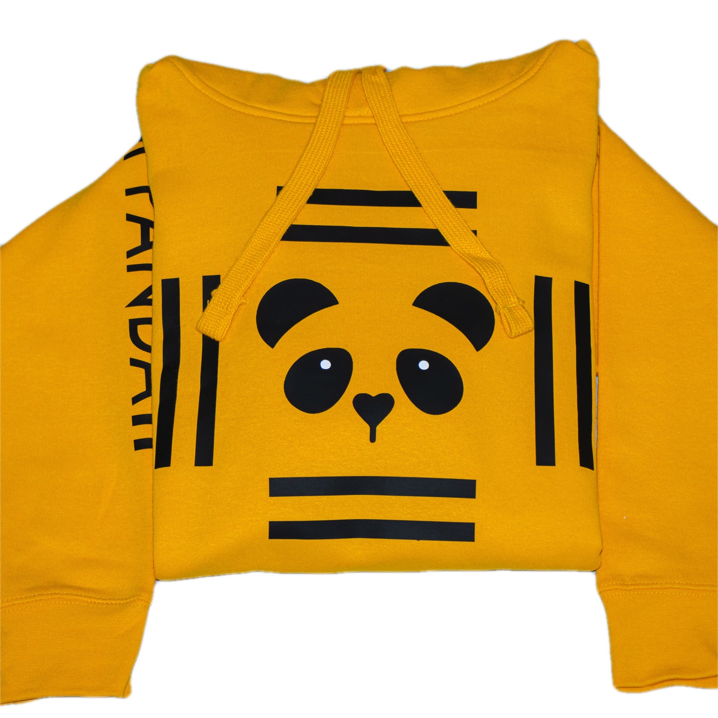 Pullover Team Panda Graphic Hoodie (Sun Yellow)