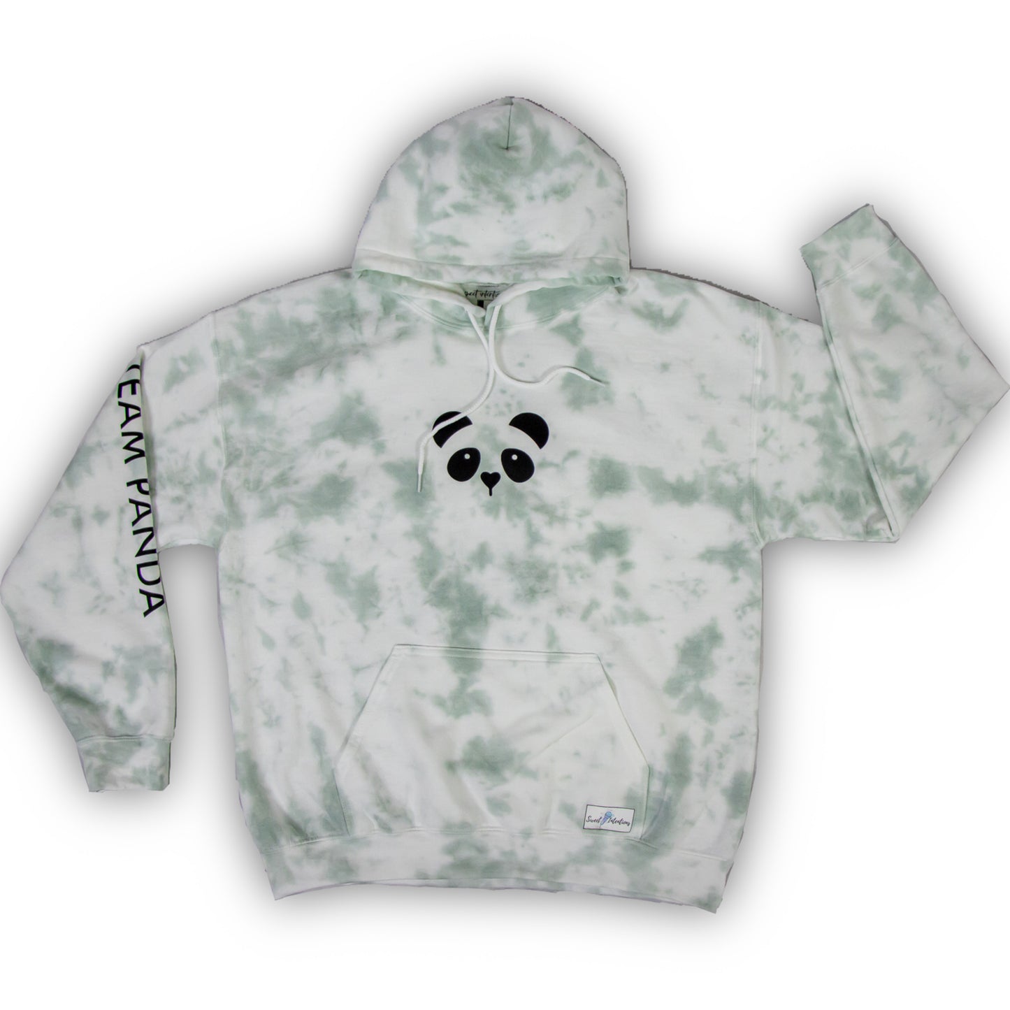 Panda Tie Dye Hoodie (Sage Green)