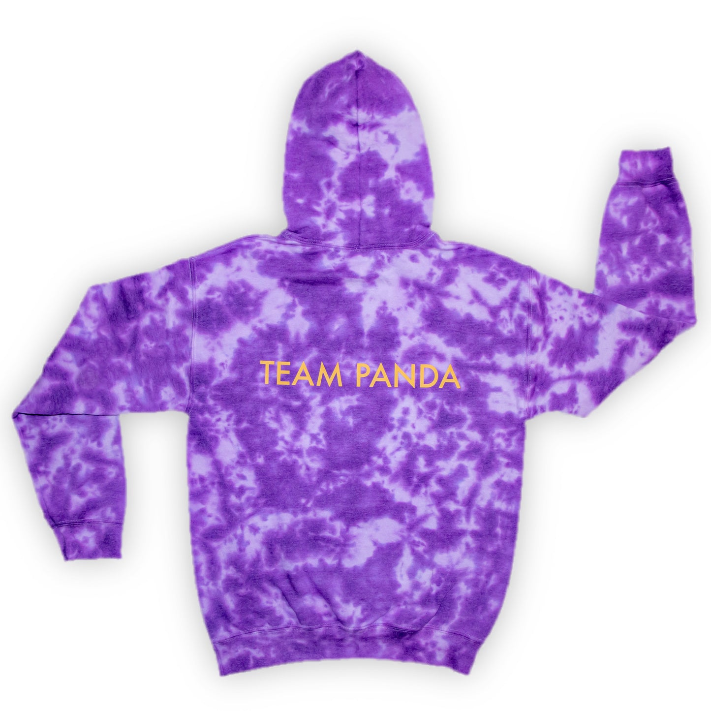 Gold Panda Tie Dye Hoodie (Purple/Light Pink)