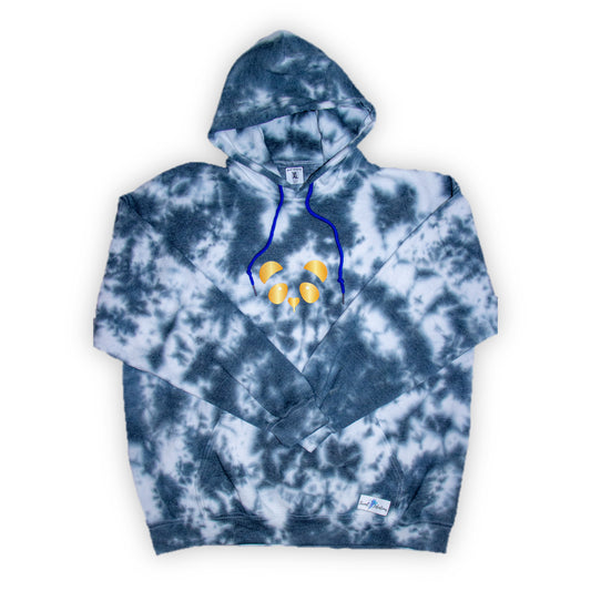 Gold Panda Tie Dye Hoodie (Dark Gray)