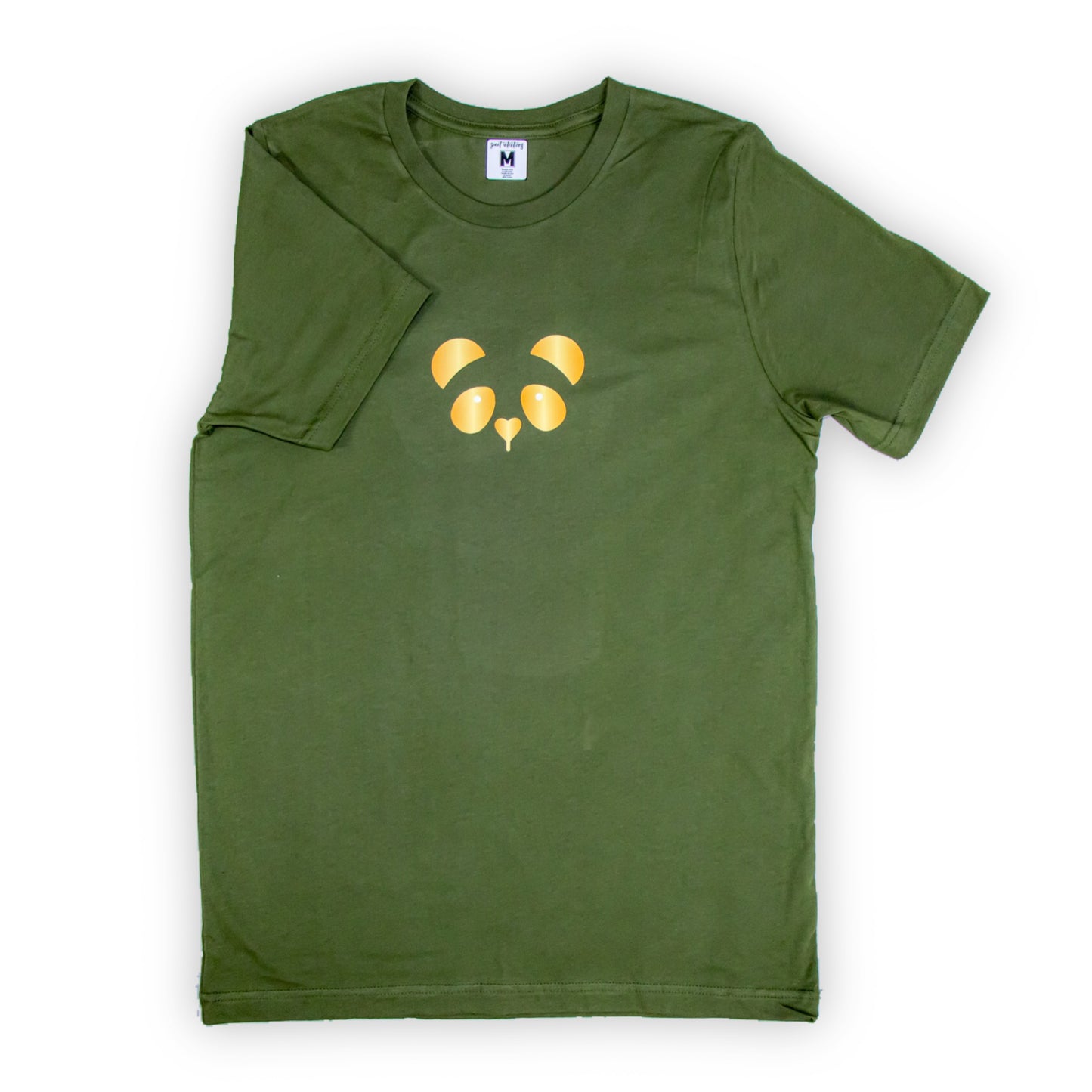 Gold Panda Short sleeve t-shirt (Olive)