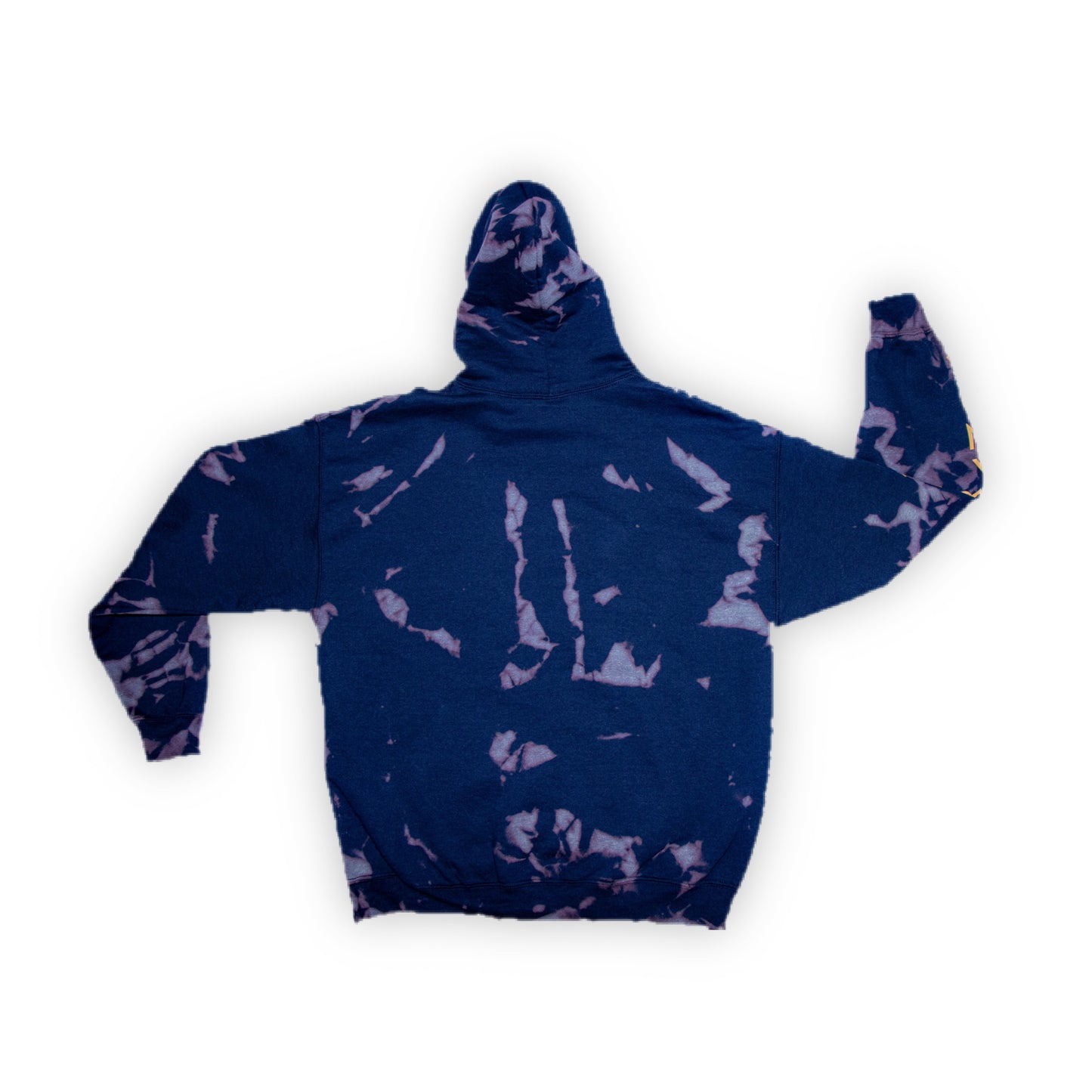 Gold Panda Tie Dye Hoodie (Navy Blue)