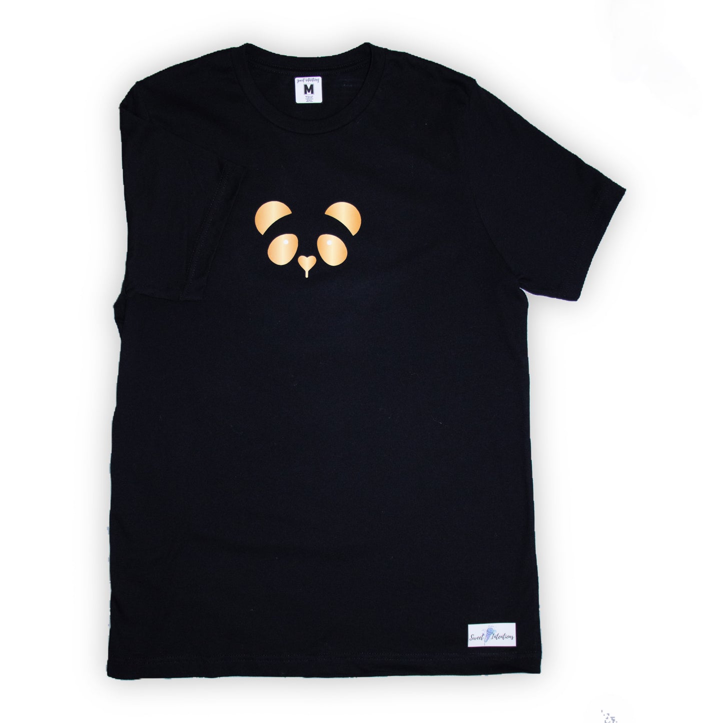 Gold Panda Short sleeve t-shirt (Black)