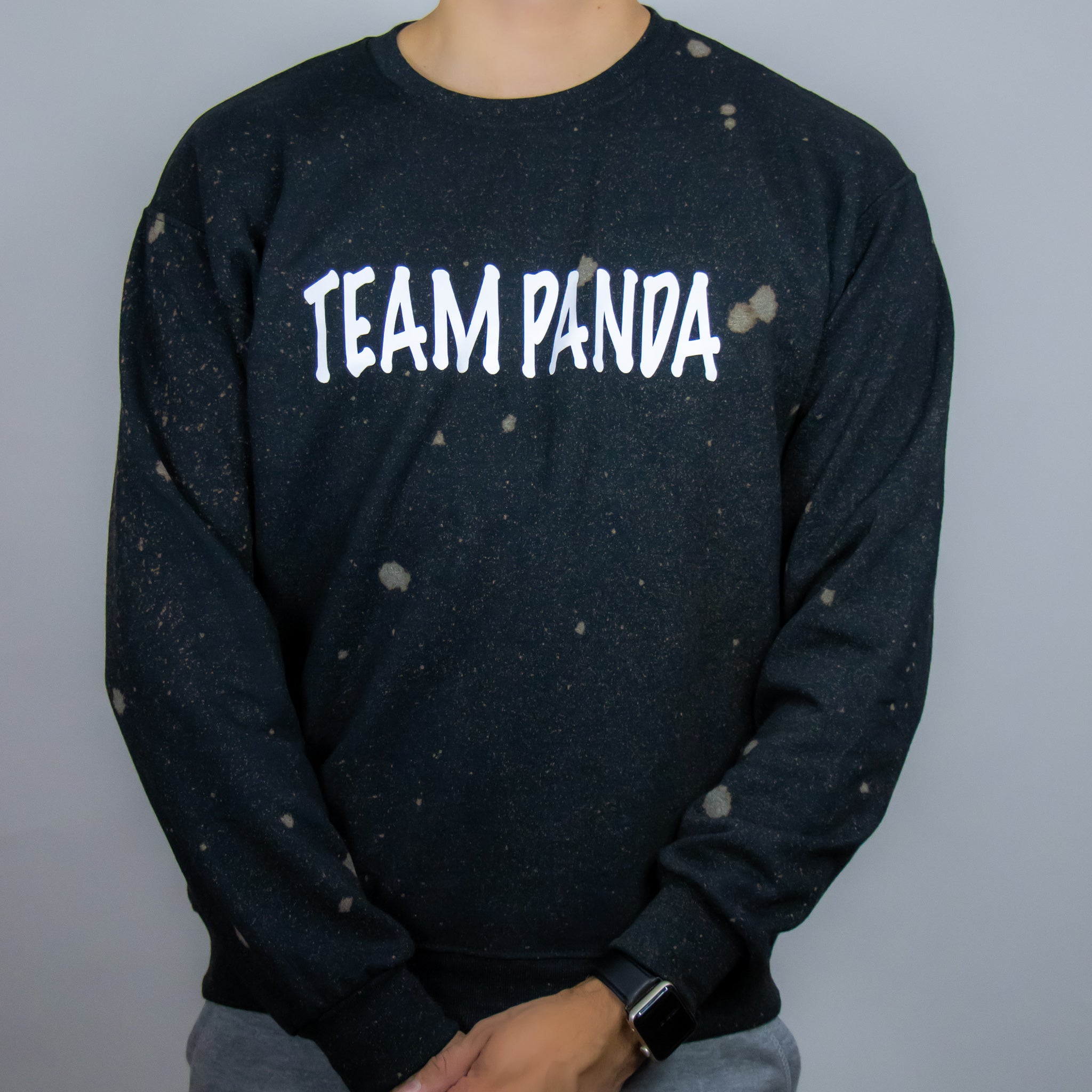 Bleach Crew Neck Sweater Black