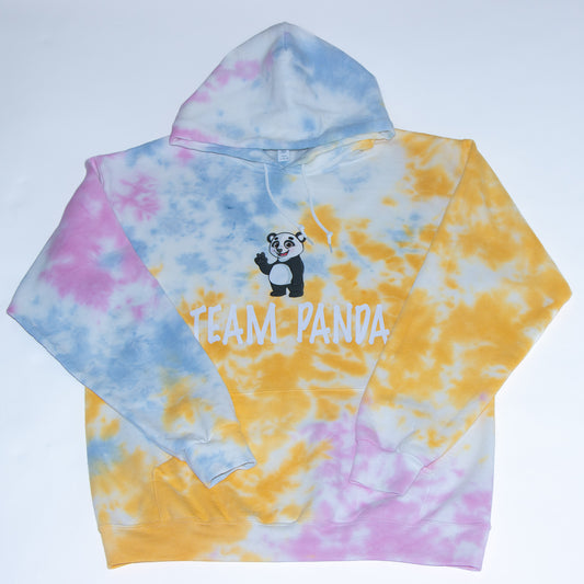 Team Panda Logo Hoodie (Blue, Pink, Yellow)