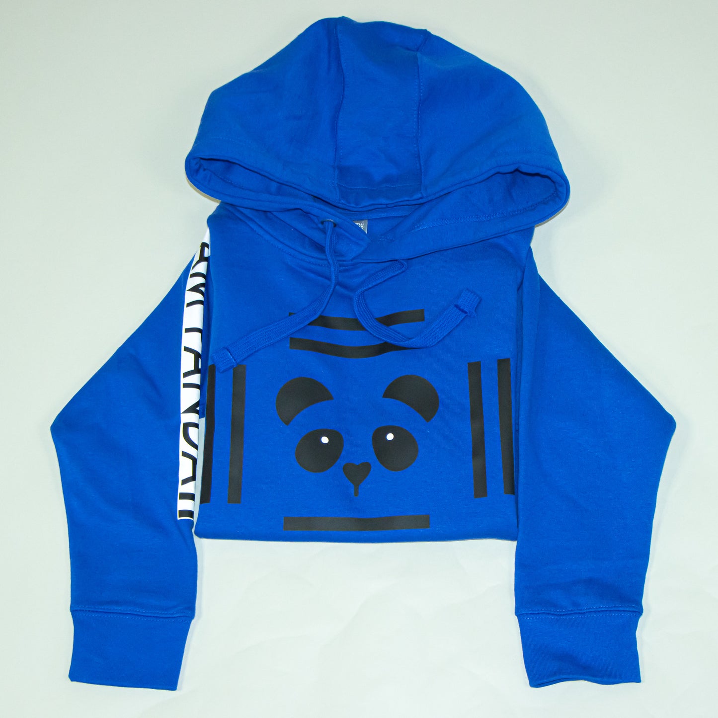 Pullover Team Panda Graphic Hoodie (Royal Blue)